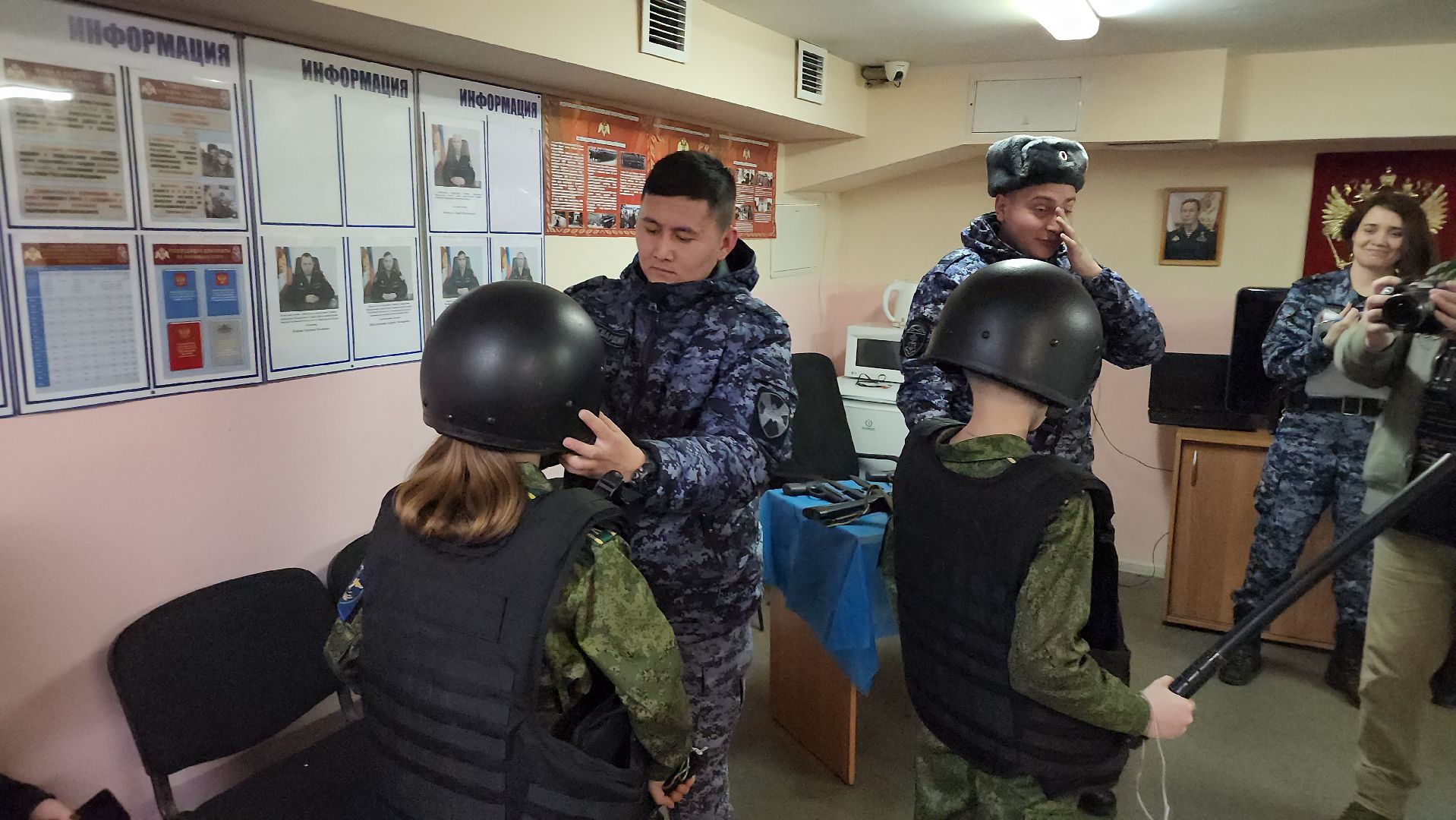 Встреча с Росгвардией, юнармейцы, росгвардия, щёлково,