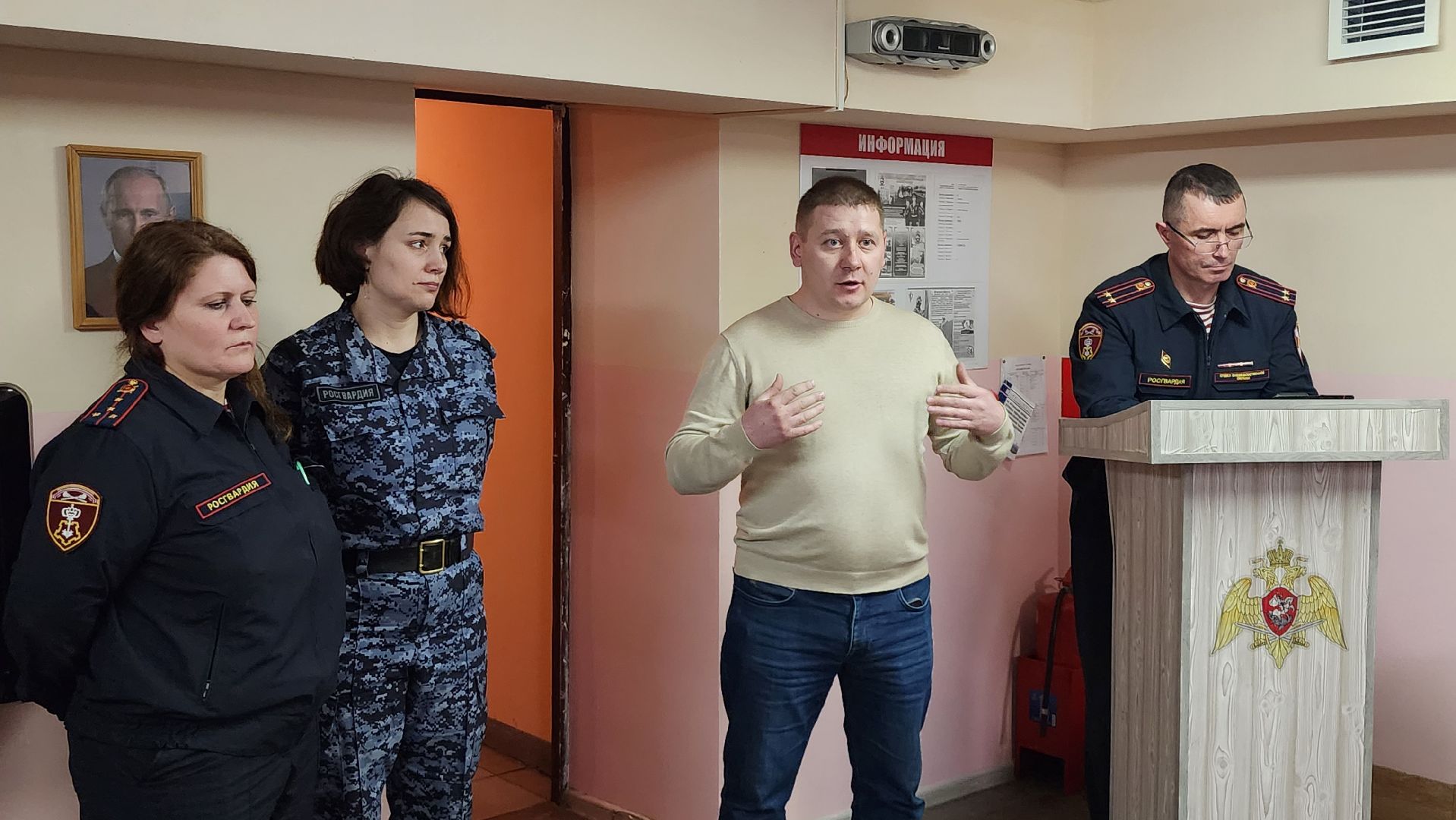 Встреча с Росгвардией, юнармейцы, росгвардия, щёлково,