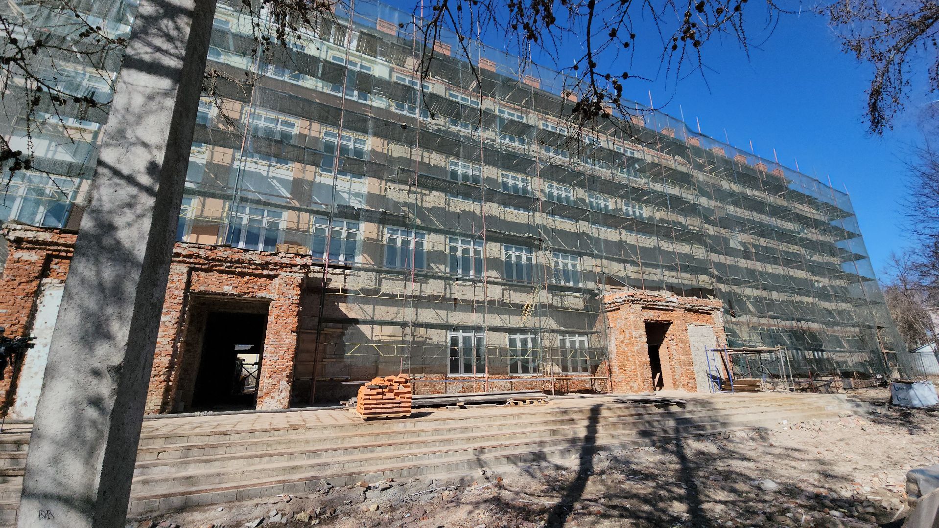 серпухов, улица советская, капитальный ремонт школ, школа 1,