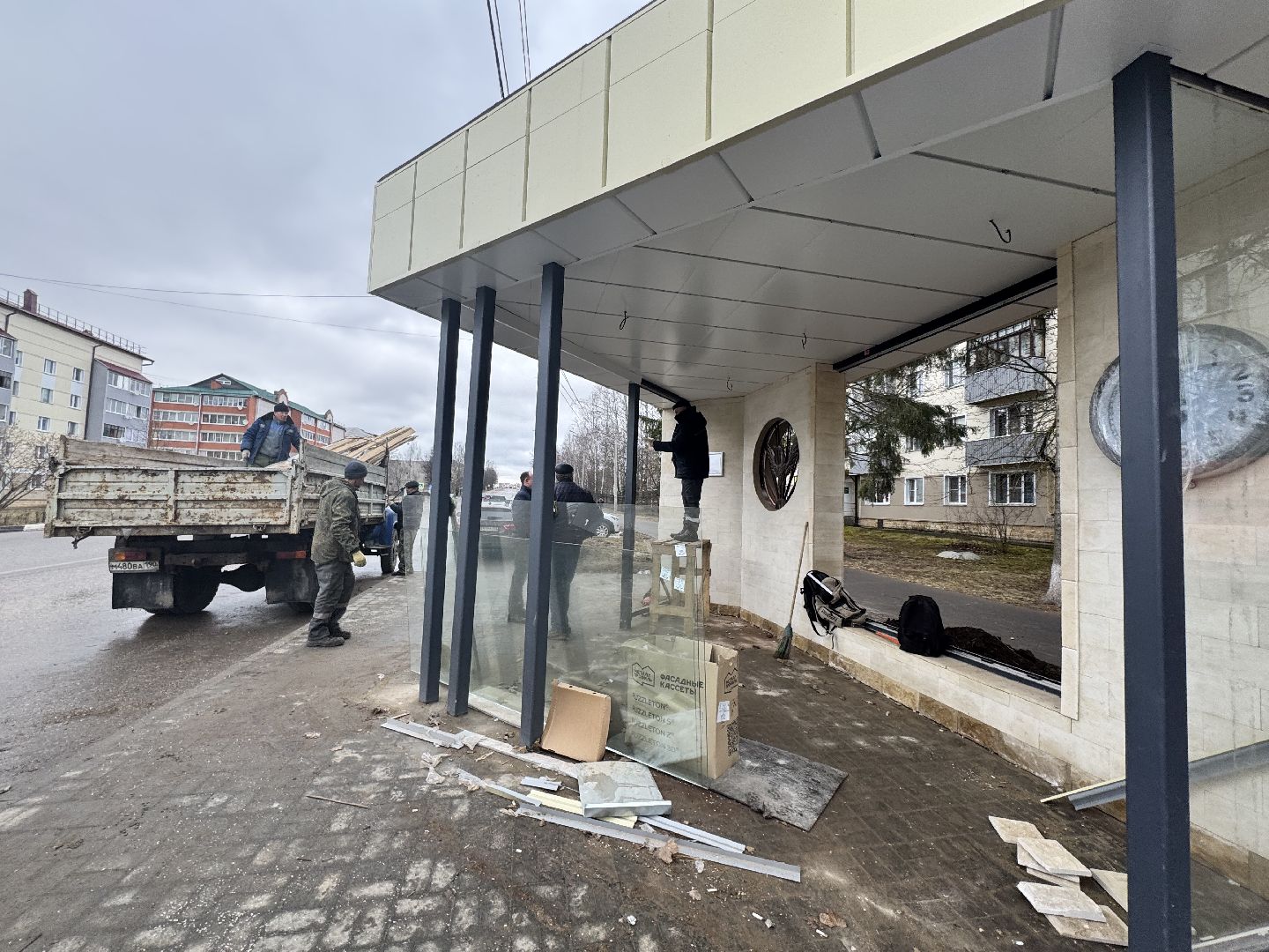 шаховская, остановка, новая остановка, строителсьтво,