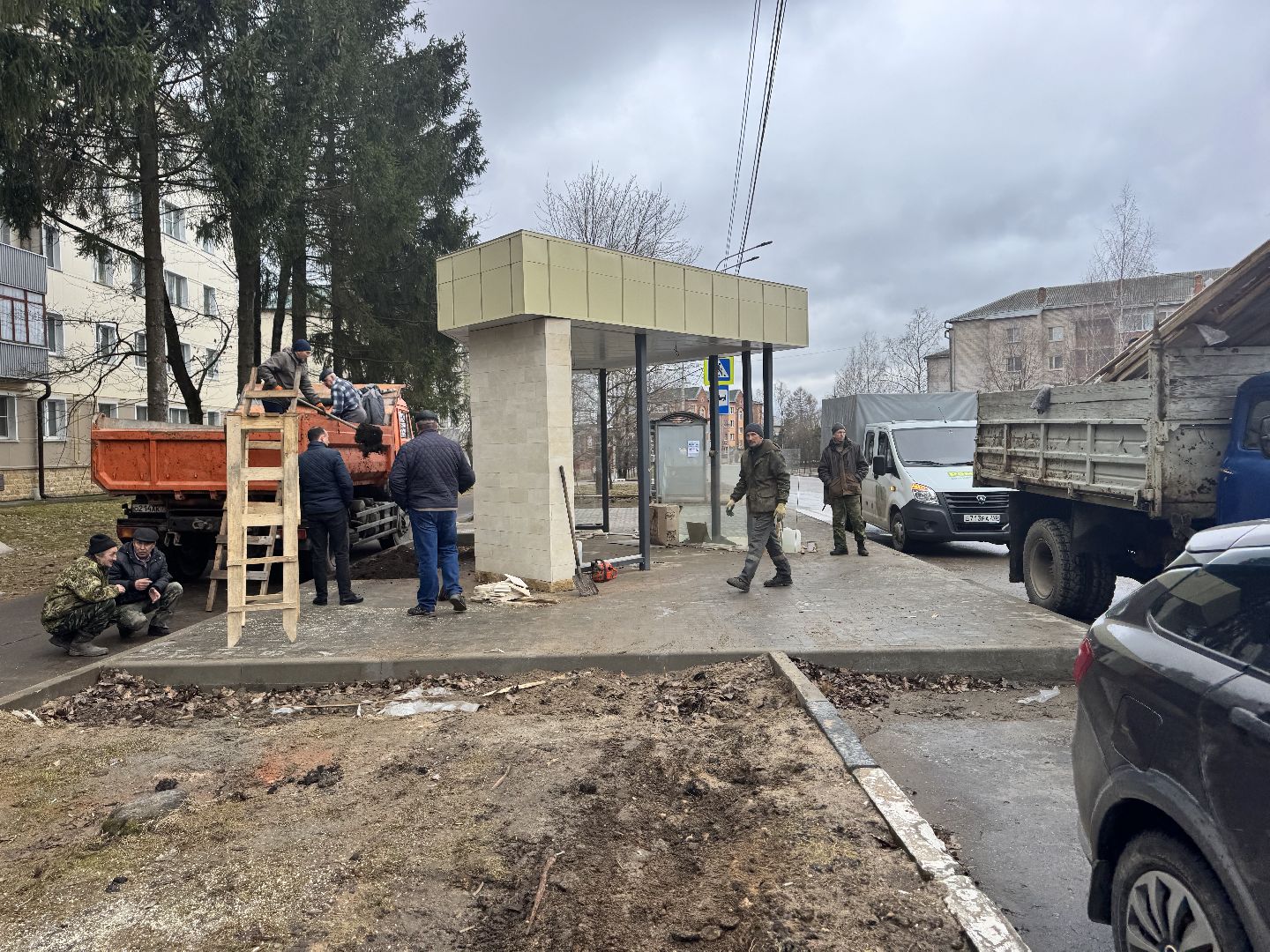 шаховская, остановка, новая остановка, строителсьтво,