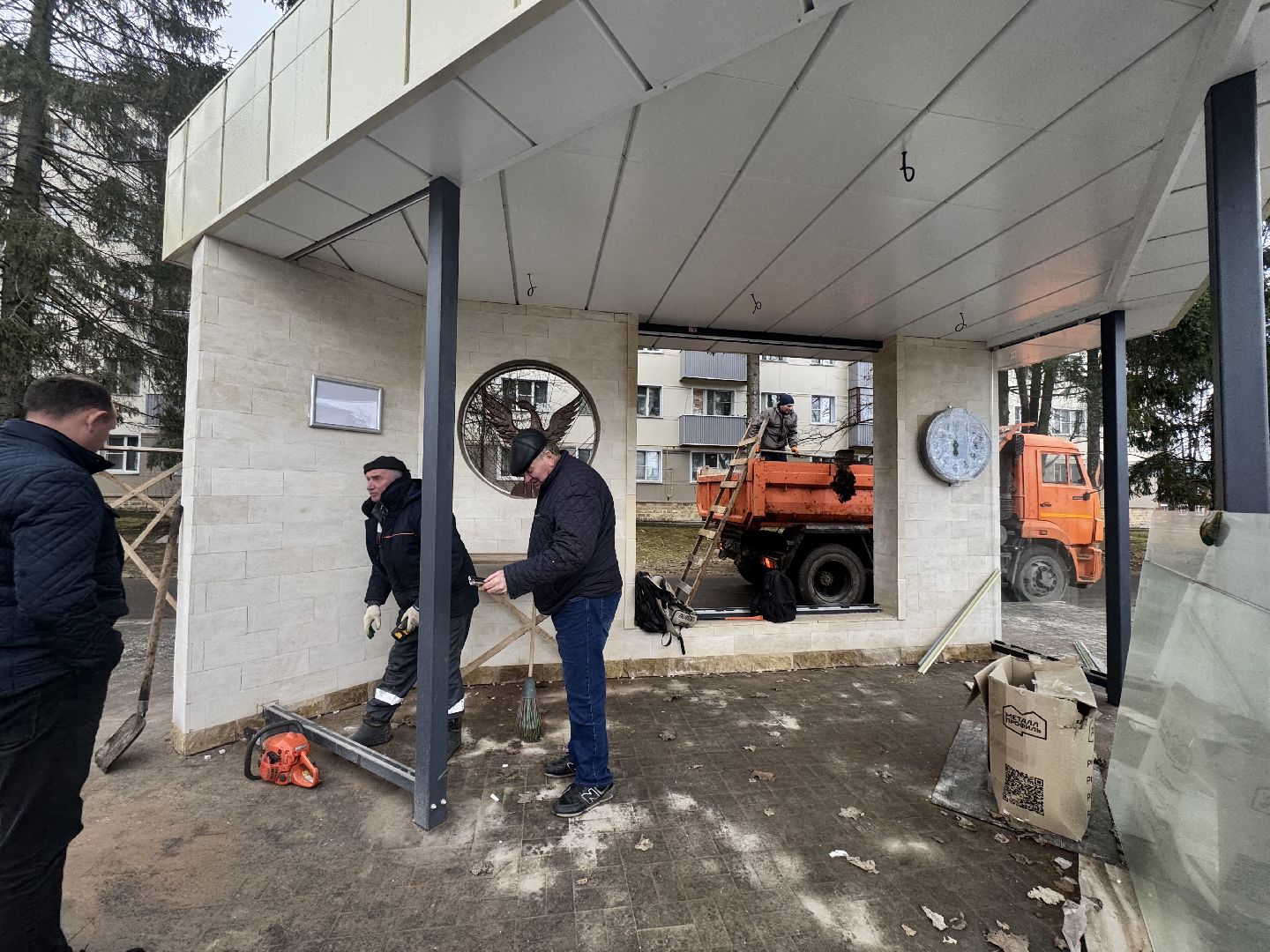 шаховская, остановка, новая остановка, строителсьтво,