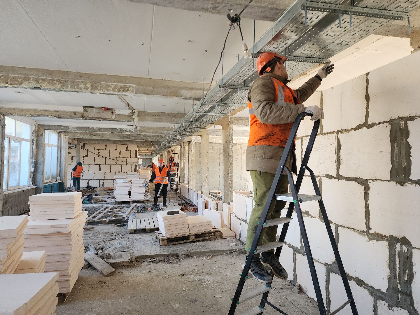 серпухов, подмосковье, капремонт школы,