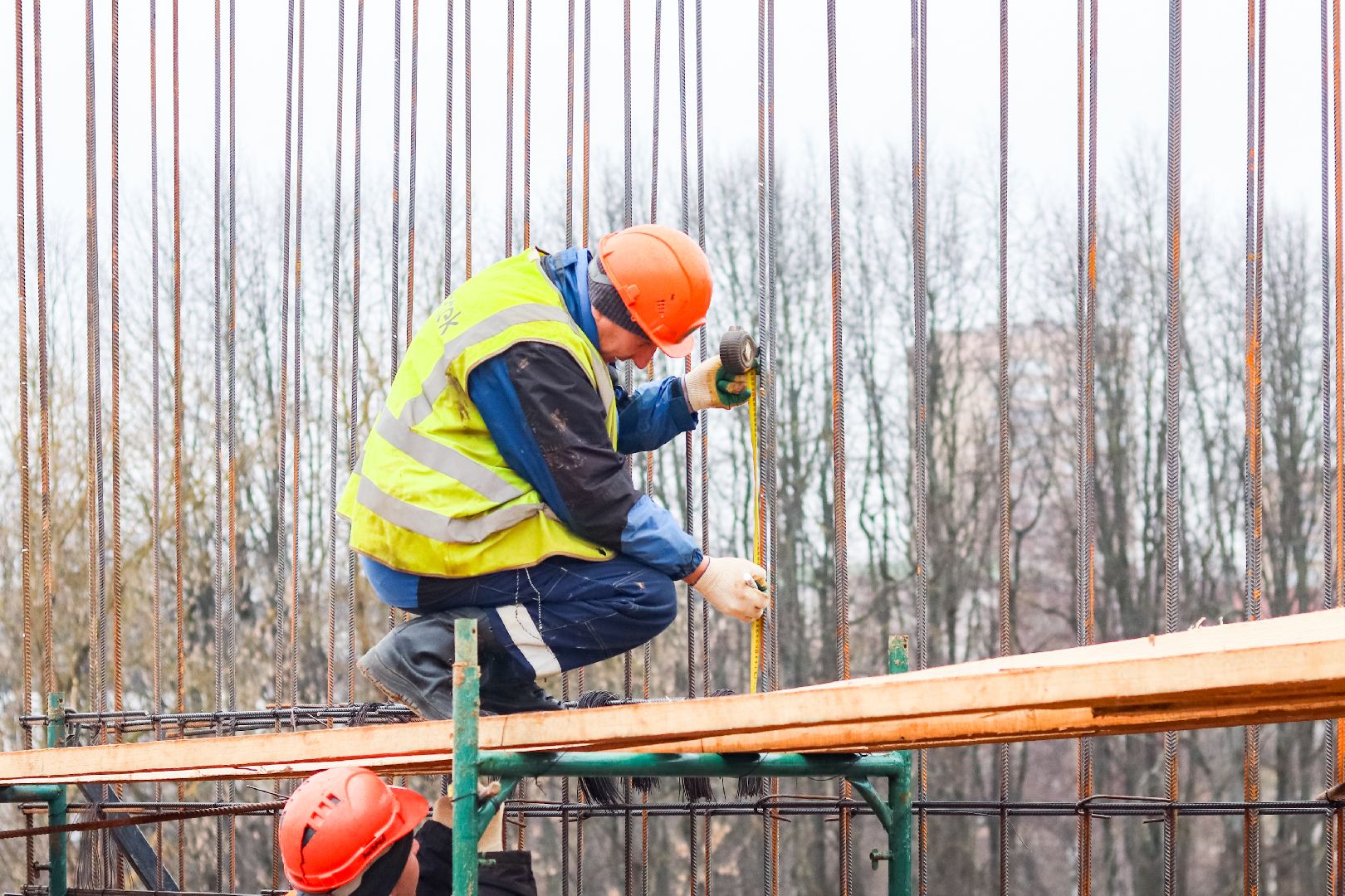 Клин, строительство, спорт, стройка спортшколы, люди, Подмосковье,