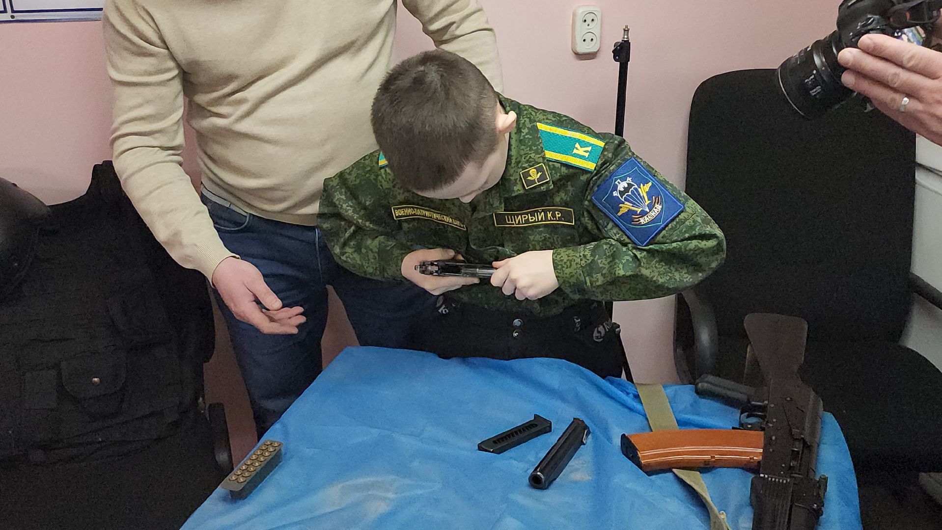 Сборка автомата, Росгвардия, Юнармия, щёлково,