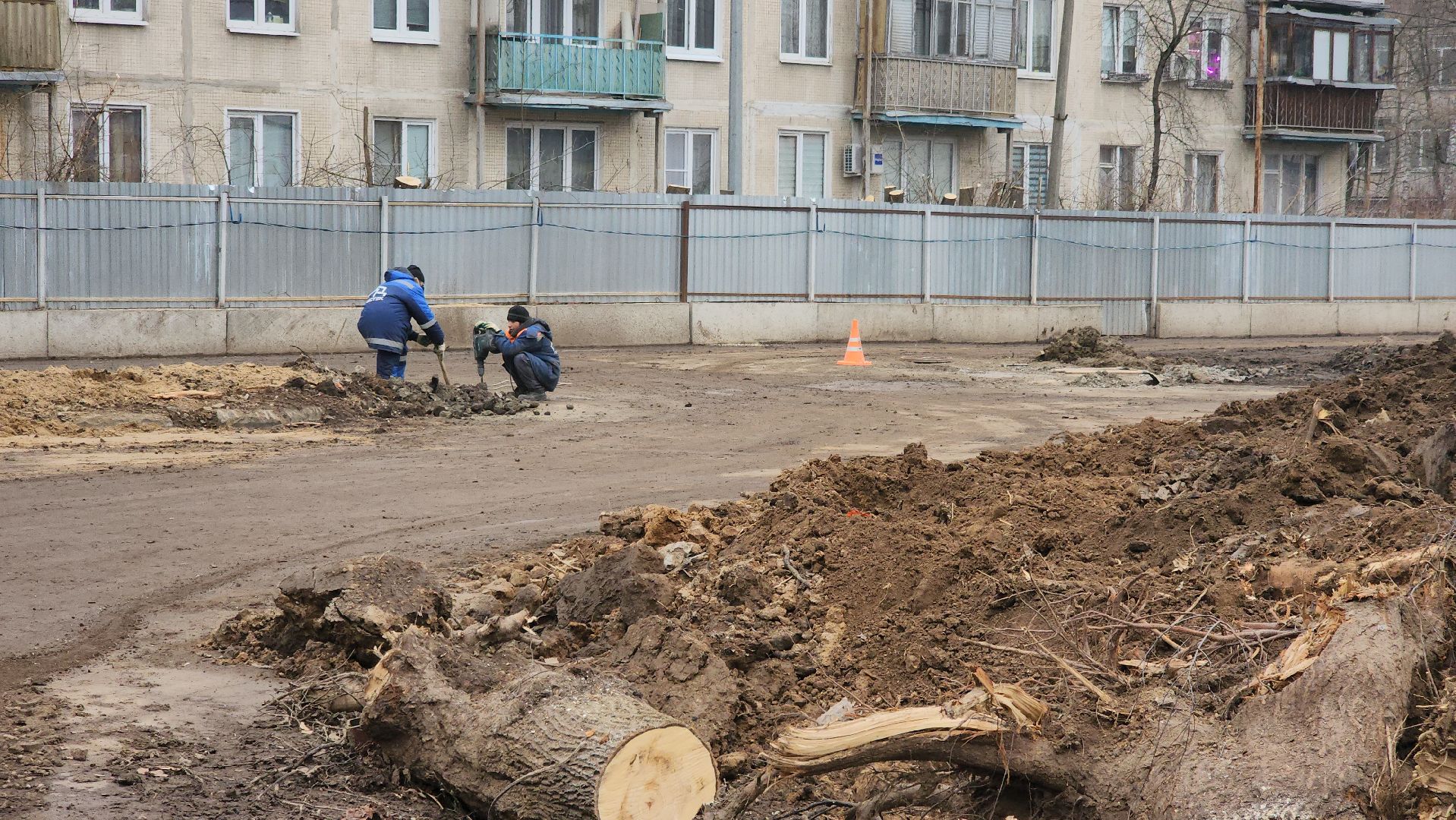 долгопрудный, 7-я школа, пристройка, капремонт, отмостка, демонтаж,
