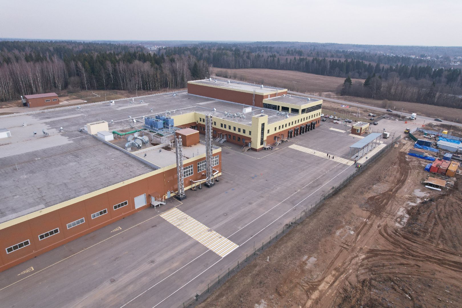 видео с коптера, бизнес в дмитрове, завод по производству еды в дмитрове,
