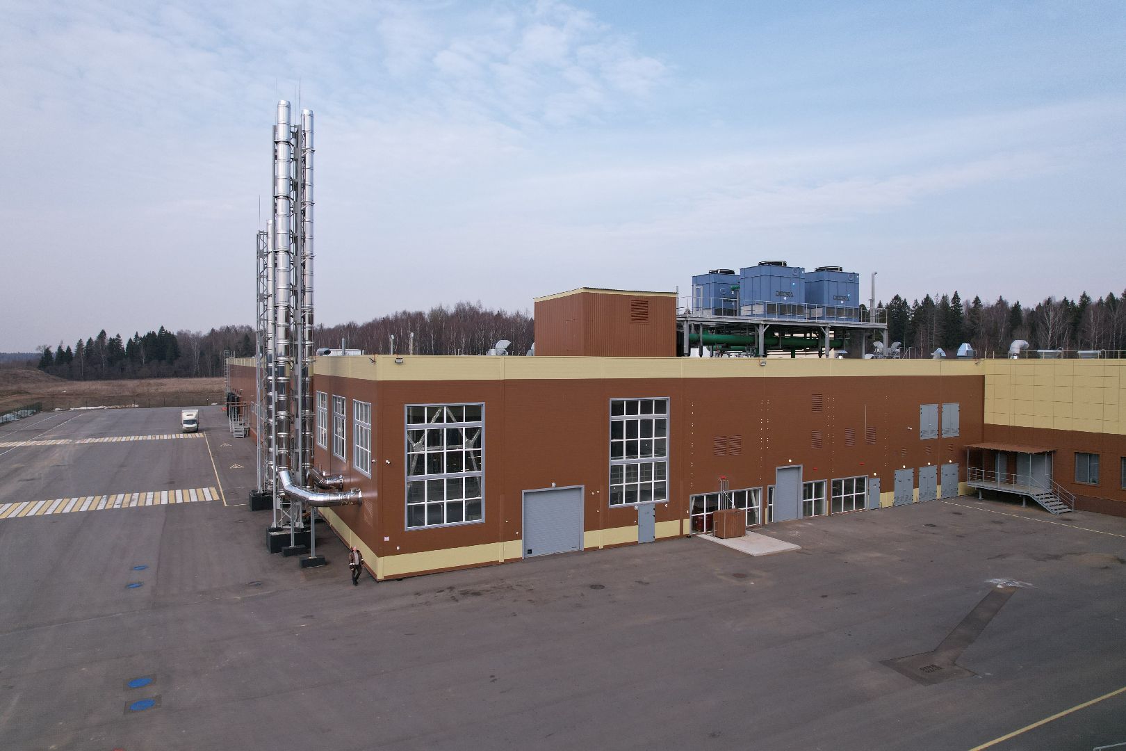 видео с коптера, бизнес в дмитрове, завод по производству еды в дмитрове,