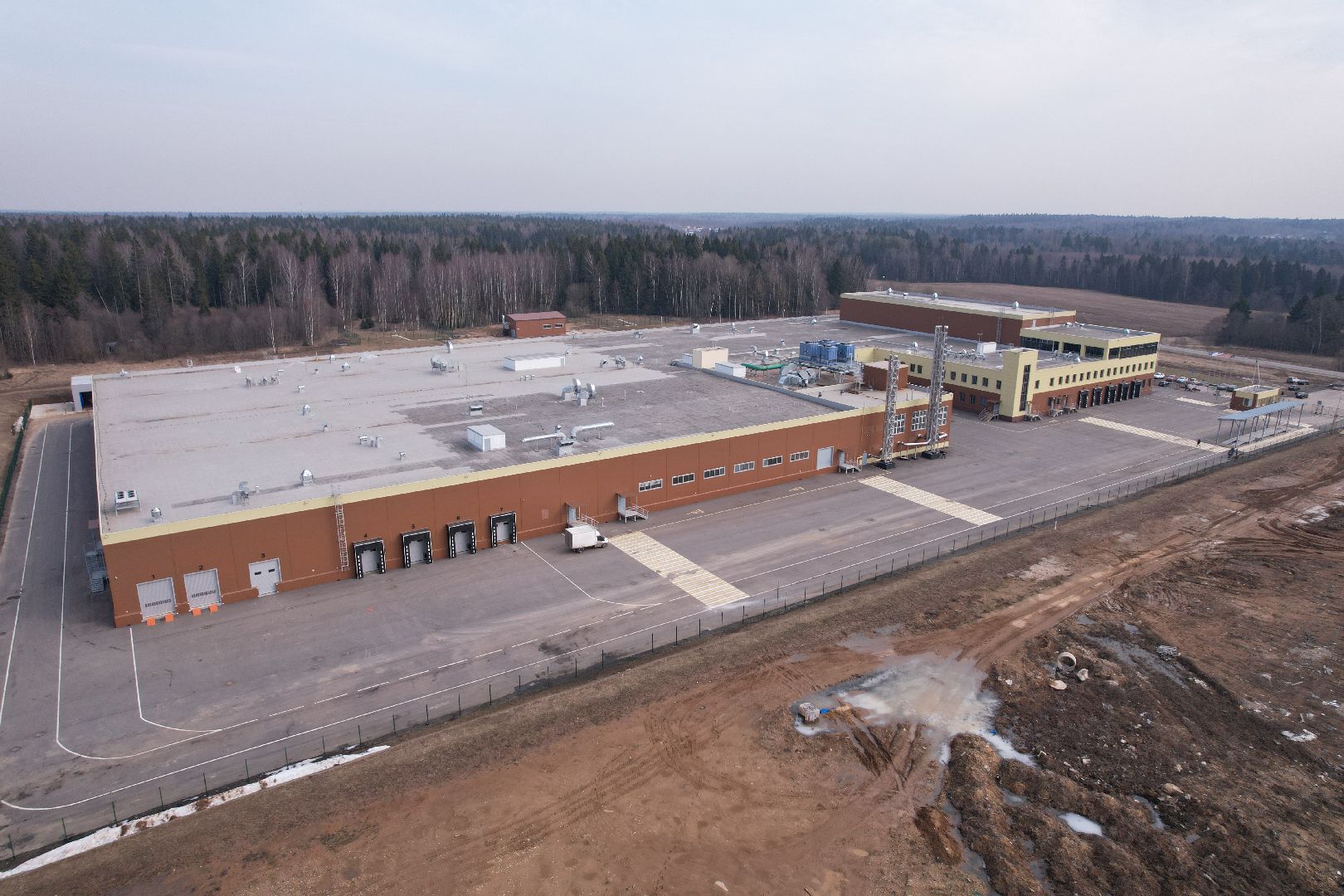 видео с коптера, бизнес в дмитрове, завод по производству еды в дмитрове,