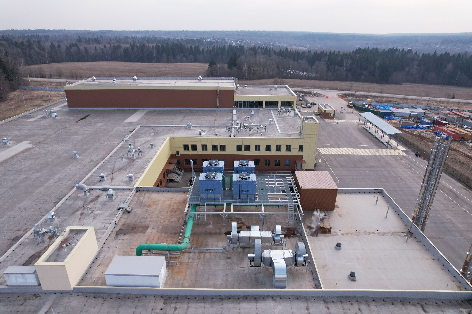 видео с коптера, бизнес в дмитрове, завод по производству еды в дмитрове,