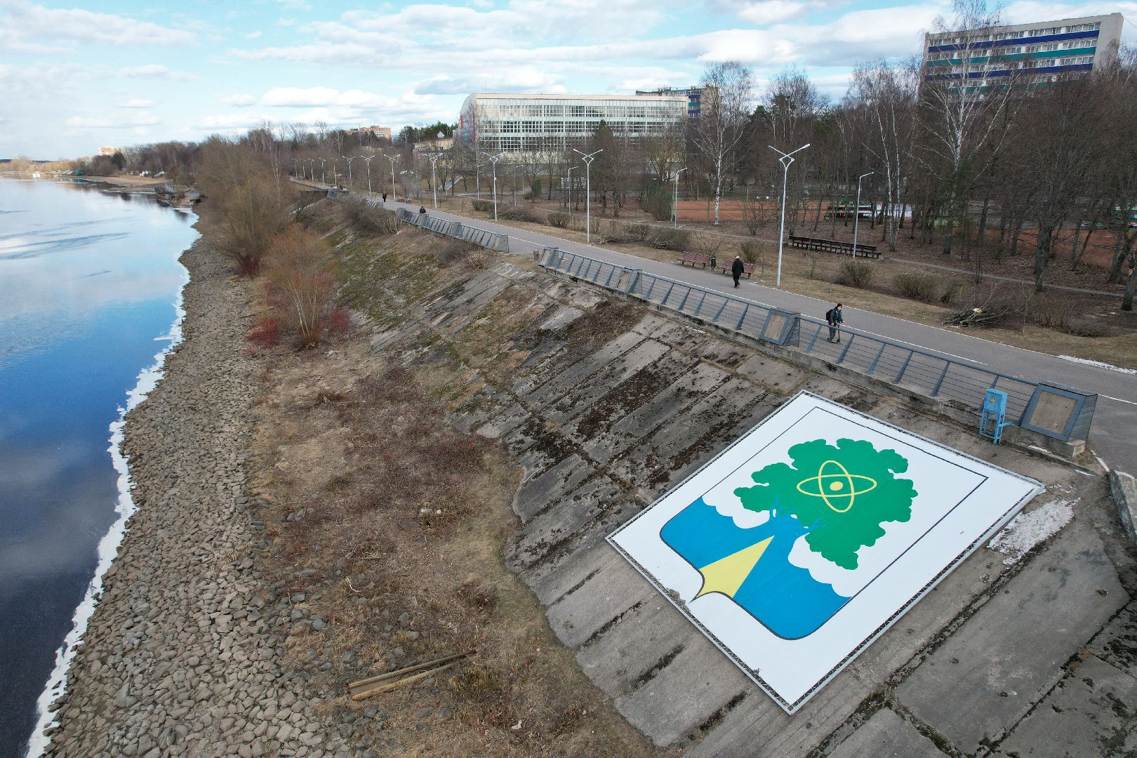 дубненская кругосветка, видео с коптера, велопешеходный маршрут в дубне,