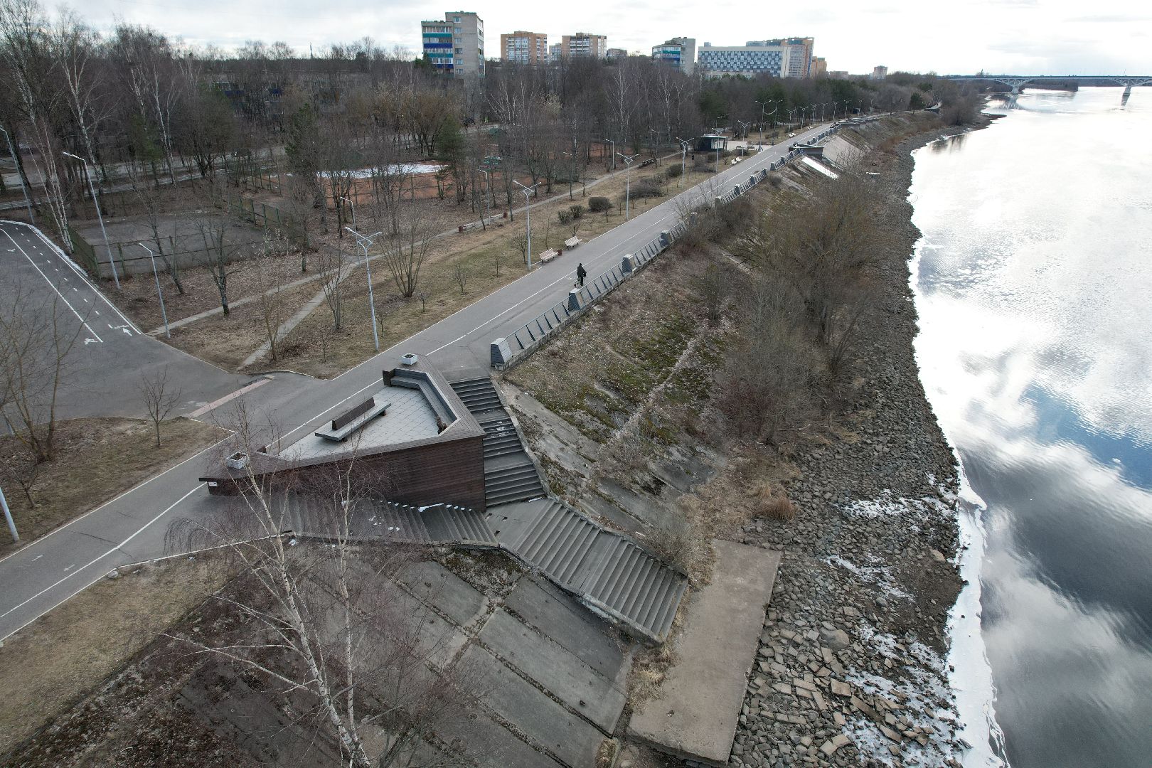 дубненская кругосветка, видео с коптера, велопешеходный маршрут в дубне,