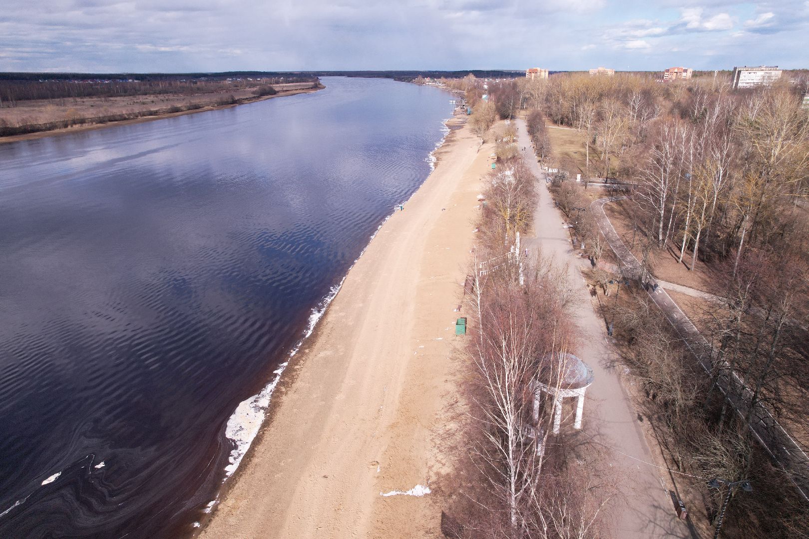 дубненская кругосветка, видео с коптера, велопешеходный маршрут в дубне,