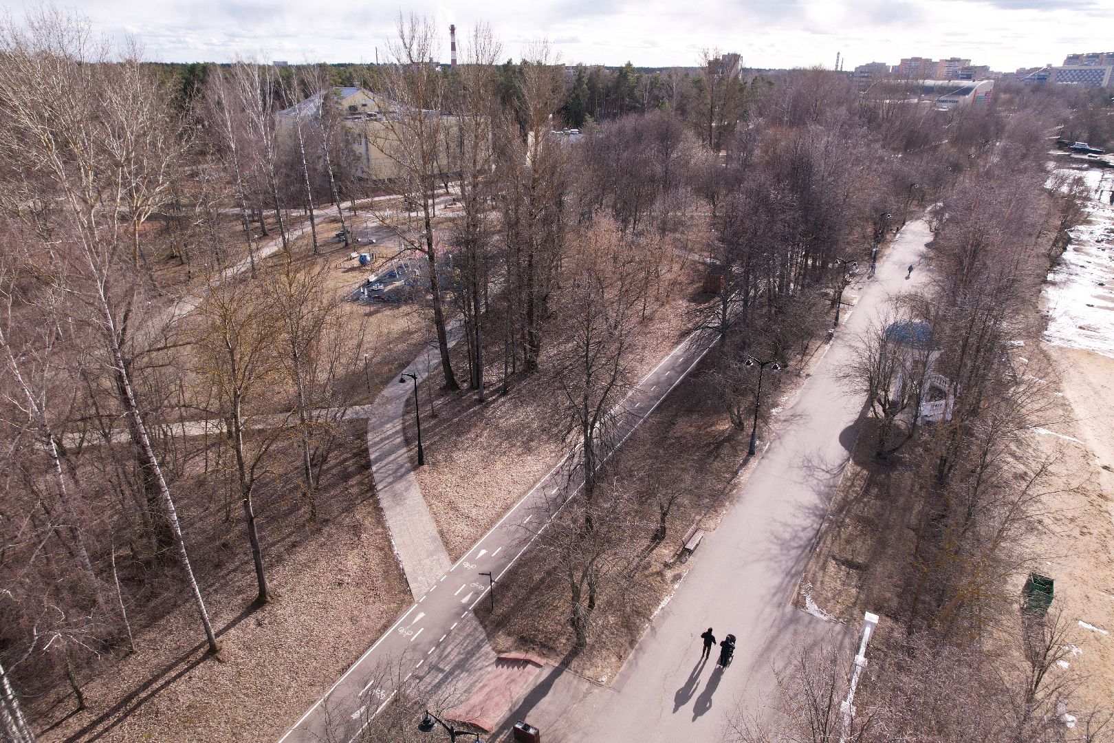 дубненская кругосветка, видео с коптера, велопешеходный маршрут в дубне,