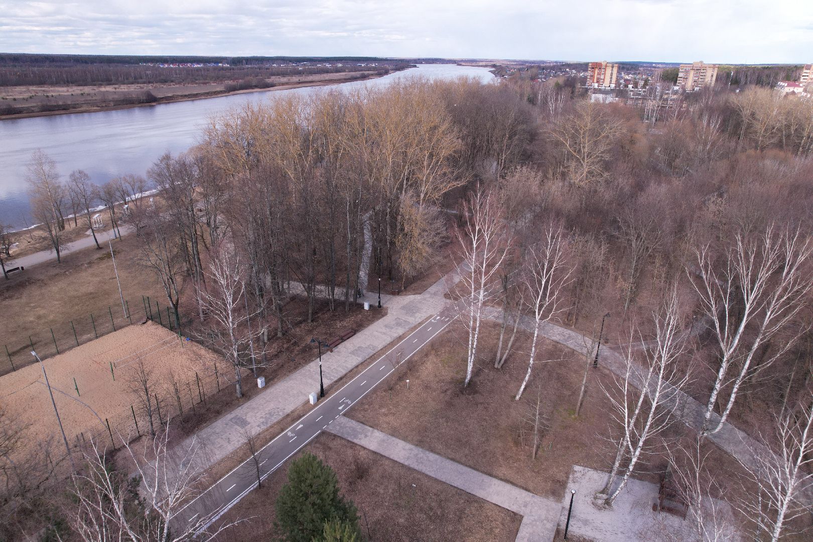 дубненская кругосветка, видео с коптера, велопешеходный маршрут в дубне,