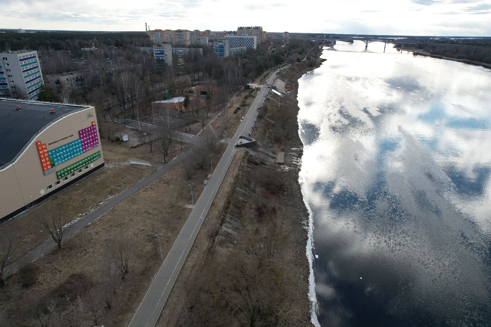 дубненская кругосветка, видео с коптера, велопешеходный маршрут в дубне,