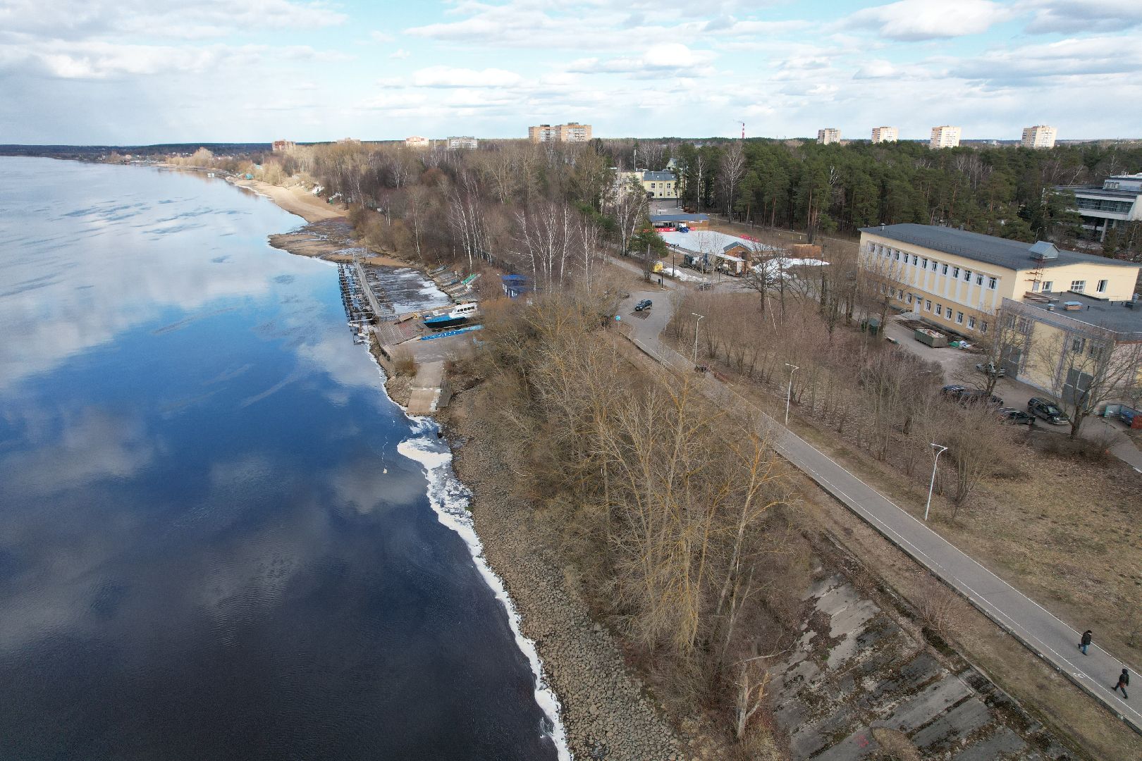 дубненская кругосветка, видео с коптера, велопешеходный маршрут в дубне,