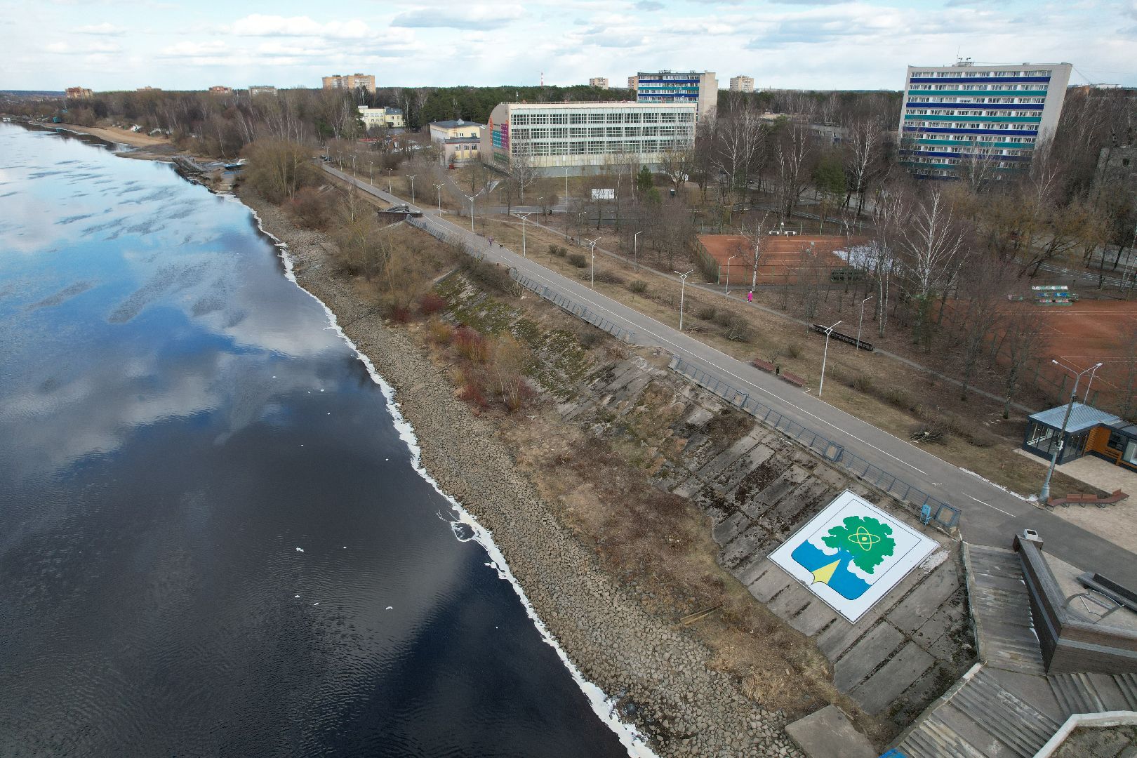 дубненская кругосветка, видео с коптера, велопешеходный маршрут в дубне,