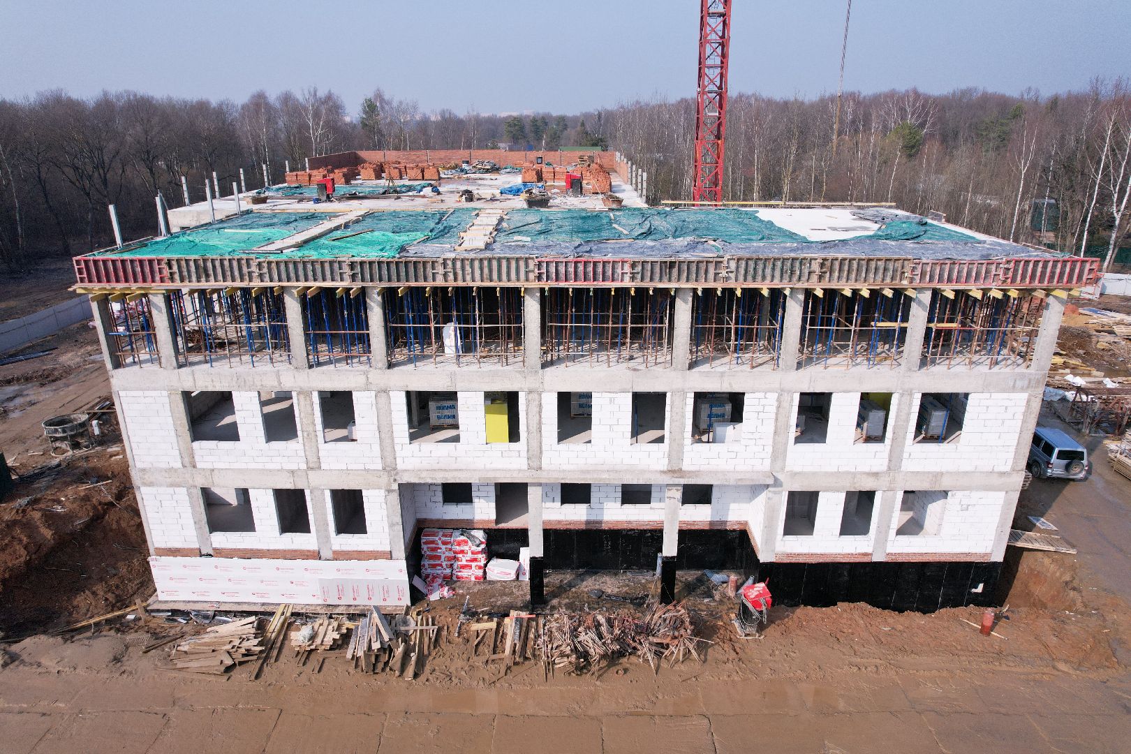 видео с коптера, детский сад в щелково, детский сад на улице Неделина,