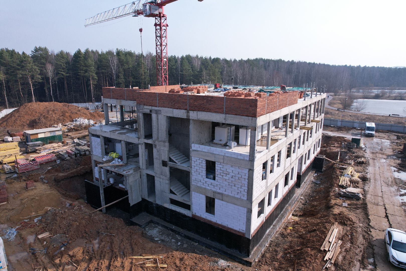 видео с коптера, детский сад в щелково, детский сад на улице Неделина,