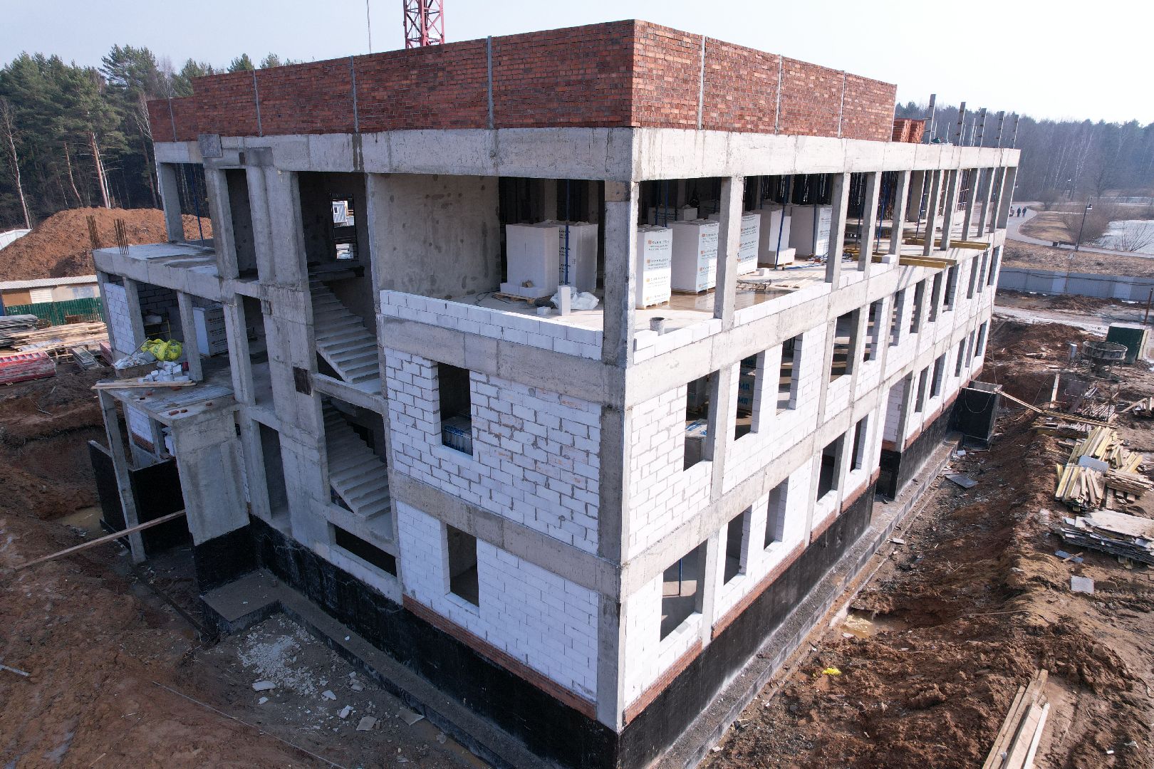 видео с коптера, детский сад в щелково, детский сад на улице Неделина,