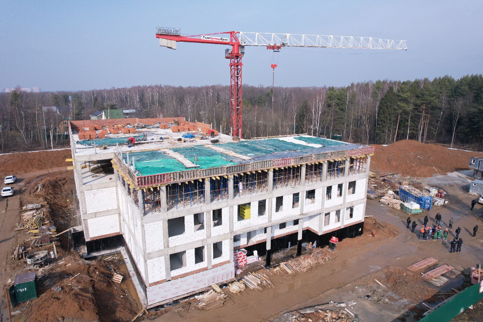 видео с коптера, детский сад в щелково, детский сад на улице Неделина,