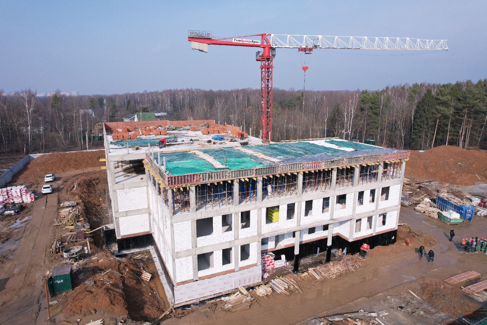 видео с коптера, детский сад в щелково, детский сад на улице Неделина,