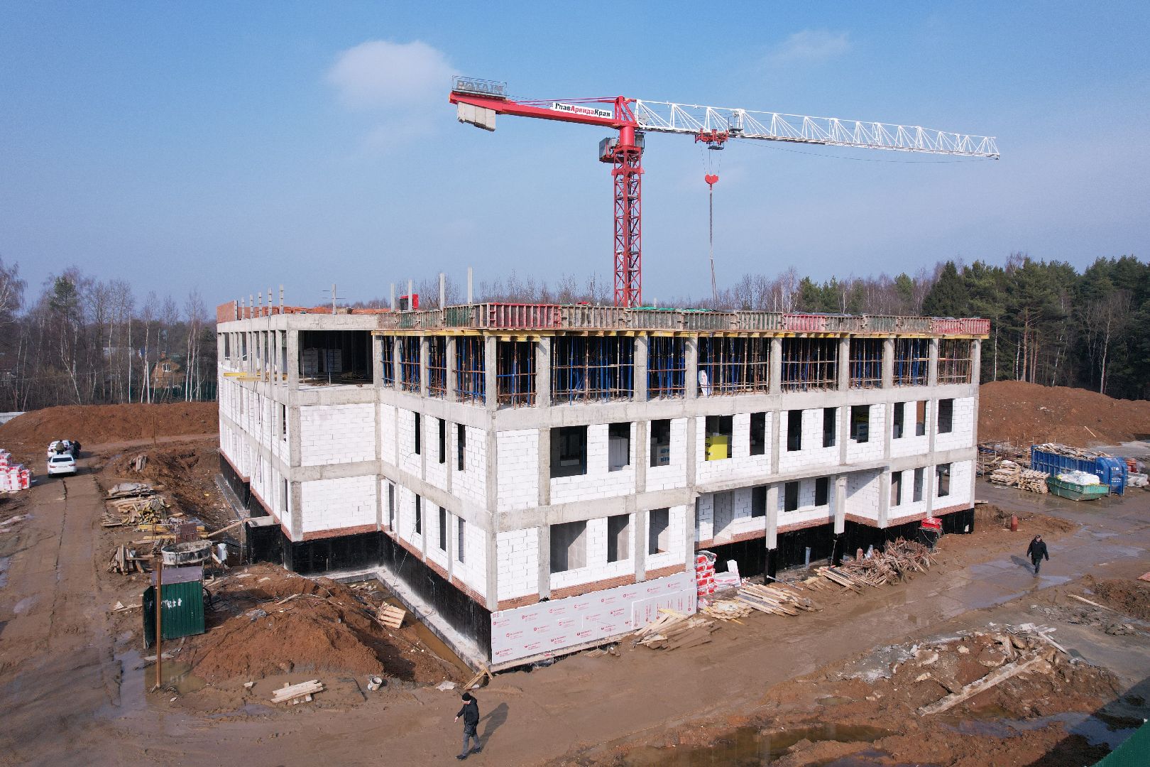 видео с коптера, детский сад в щелково, детский сад на улице Неделина,