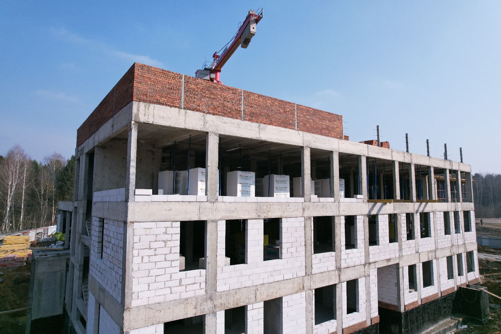 видео с коптера, детский сад в щелково, детский сад на улице Неделина,