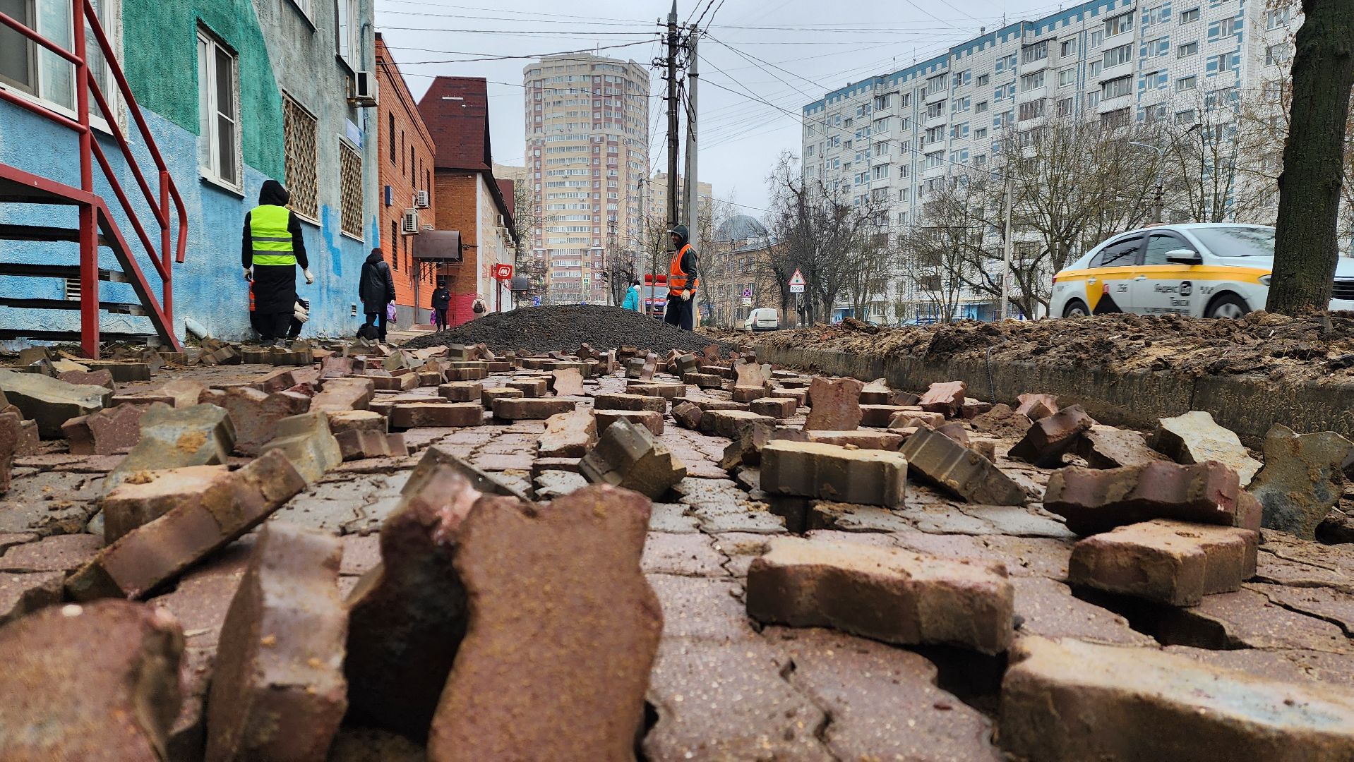 солнечногорск, благоустройство, улица баранова, тротуары, новый асфальт,