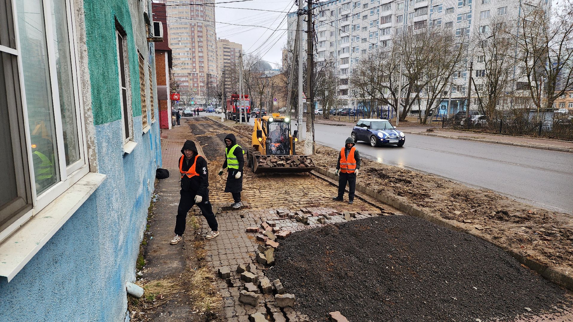 солнечногорск, благоустройство, улица баранова, тротуары, новый асфальт,