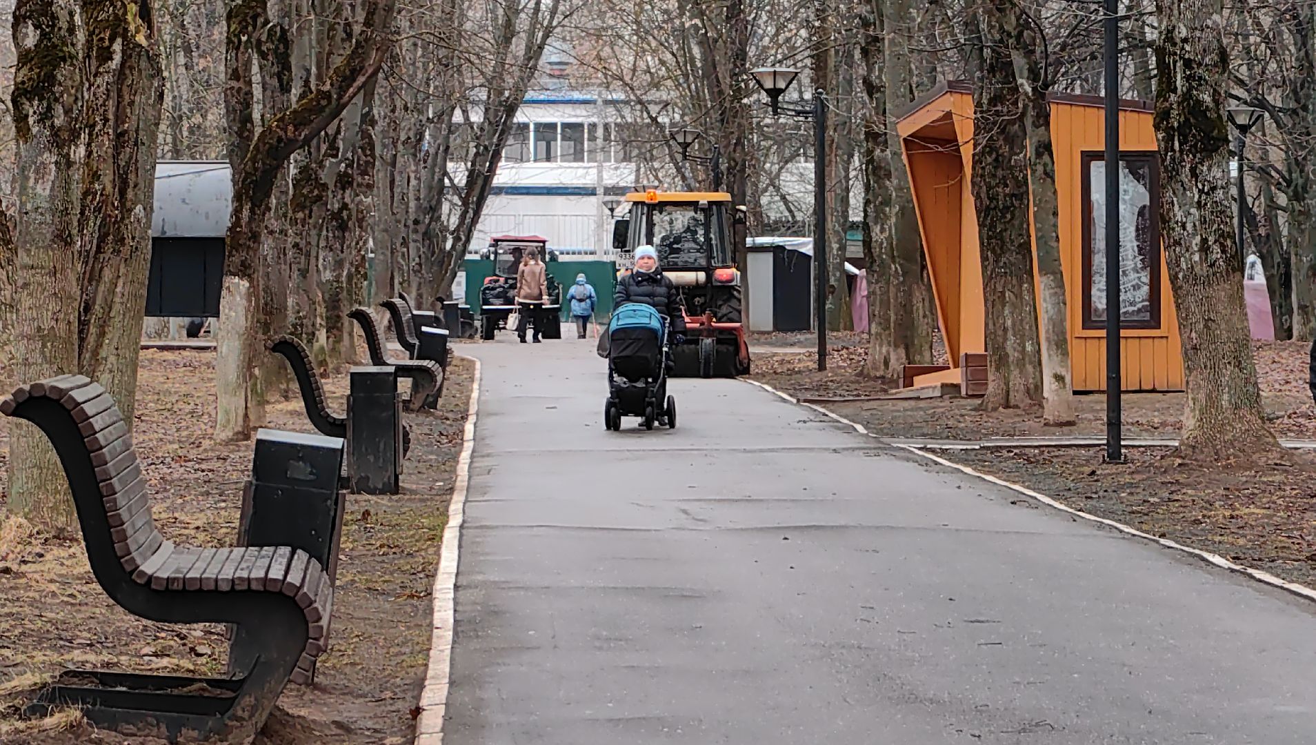 мойка, дороги, уборка, парк, смет,