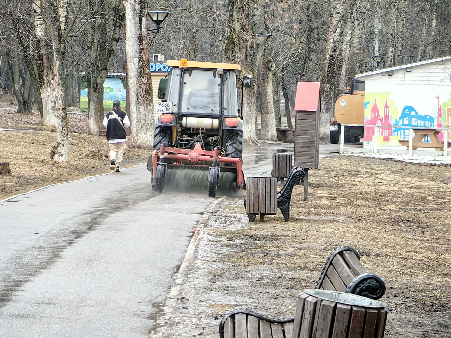 мойка, дороги, уборка, парк, смет,