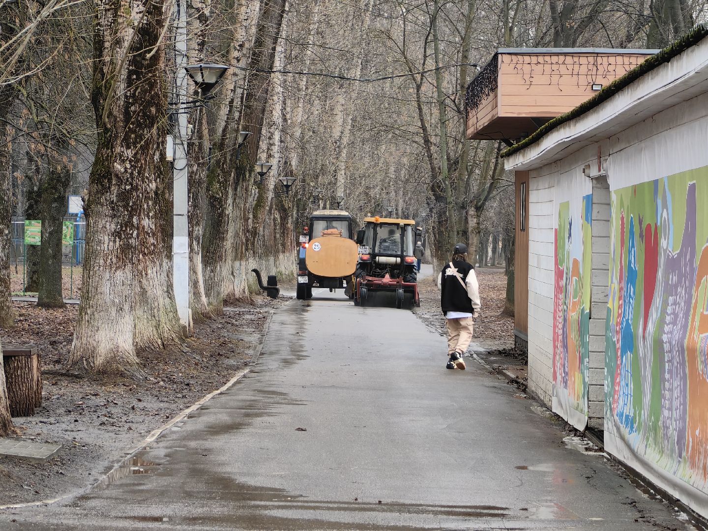 мойка, дороги, уборка, парк, смет,