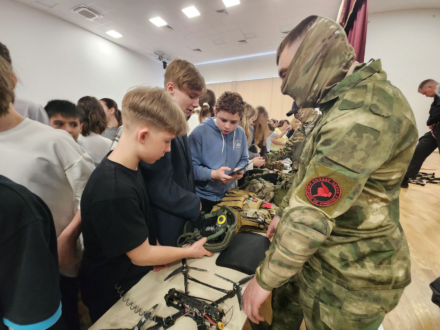 Школа, урок мужества, Истра, Военные,