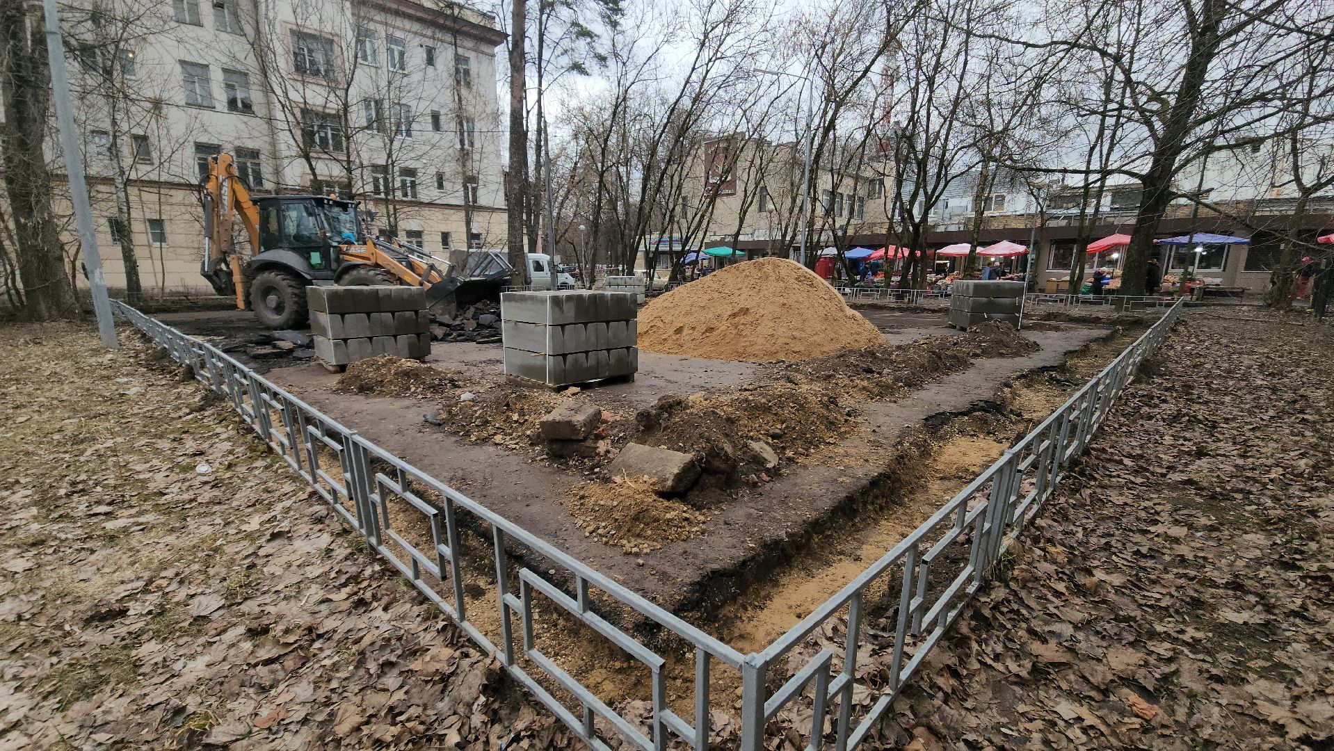 ремонт двора, красногорск, благоустройство дворовых территорий,