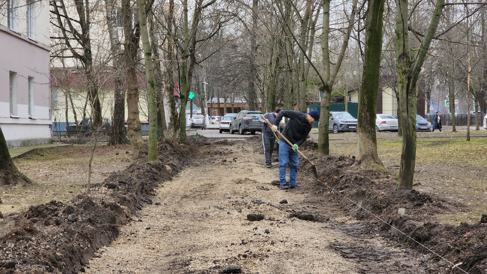 ремонт двора, красногорск, благоустройство дворовых территорий,