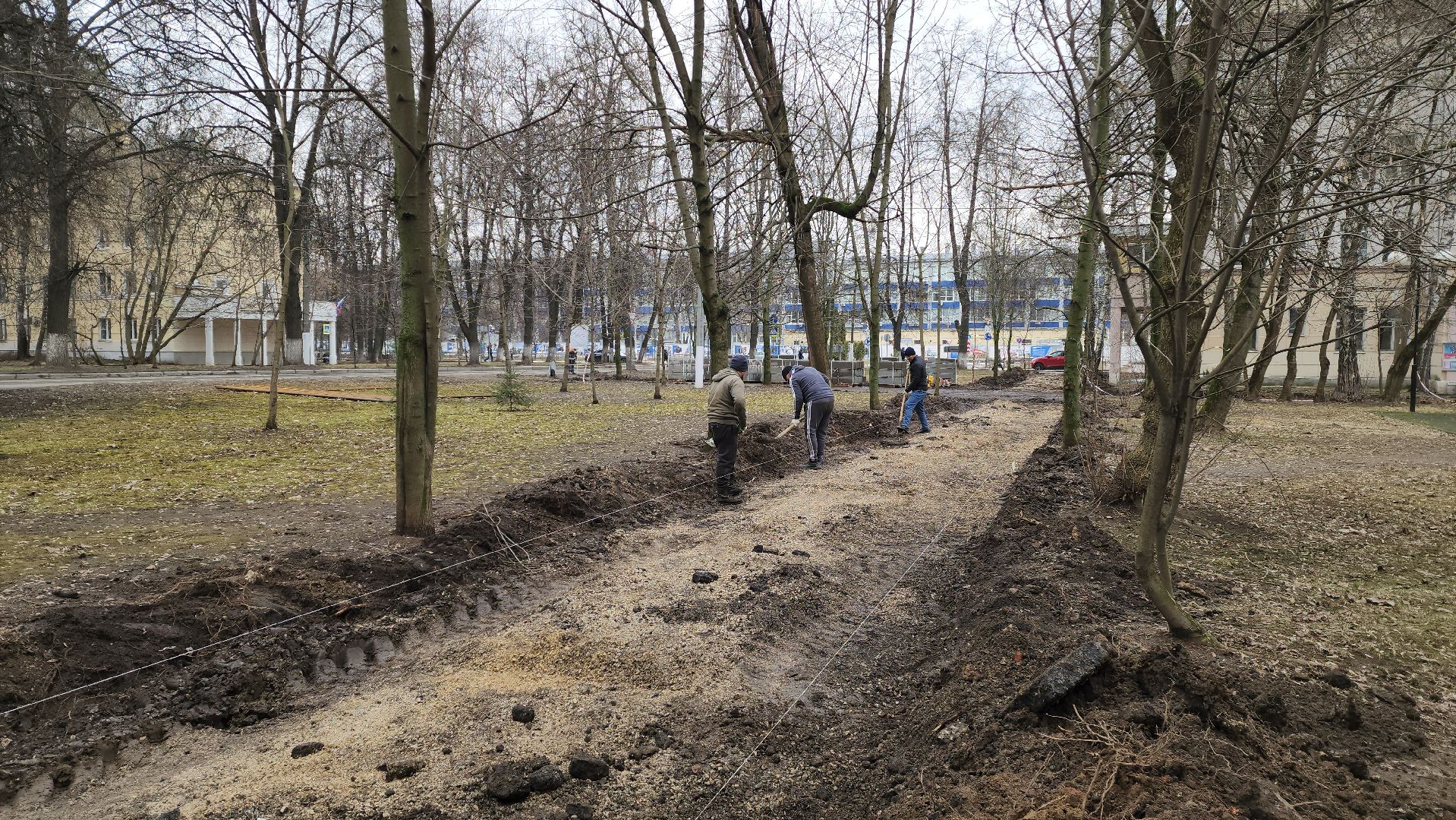 ремонт двора, красногорск, благоустройство дворовых территорий,