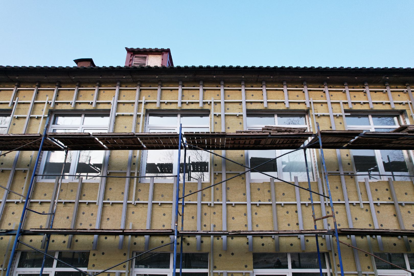 видео с коптера, капремонт школы 24 в Монино, школы в щелково,