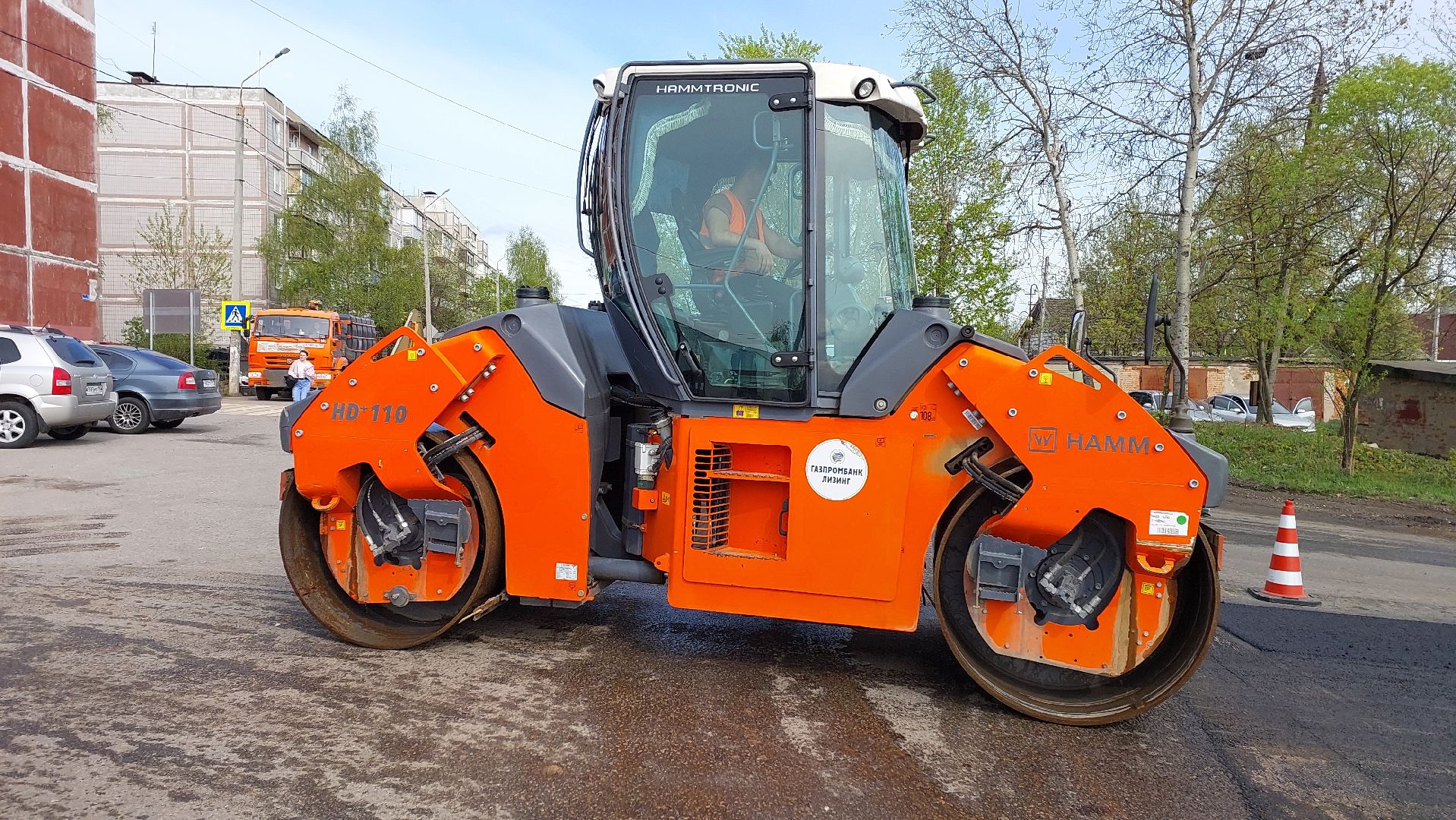 строительство дорог, серпухов, улица межевая, асфальт, дороги, мосавтодор,