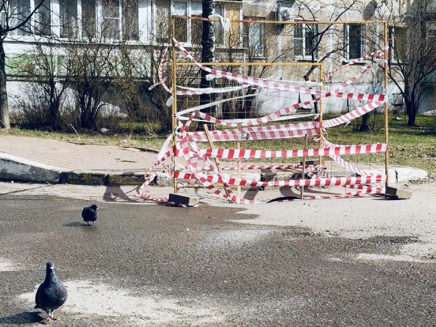 раменское, провал почвы, благоустройство,