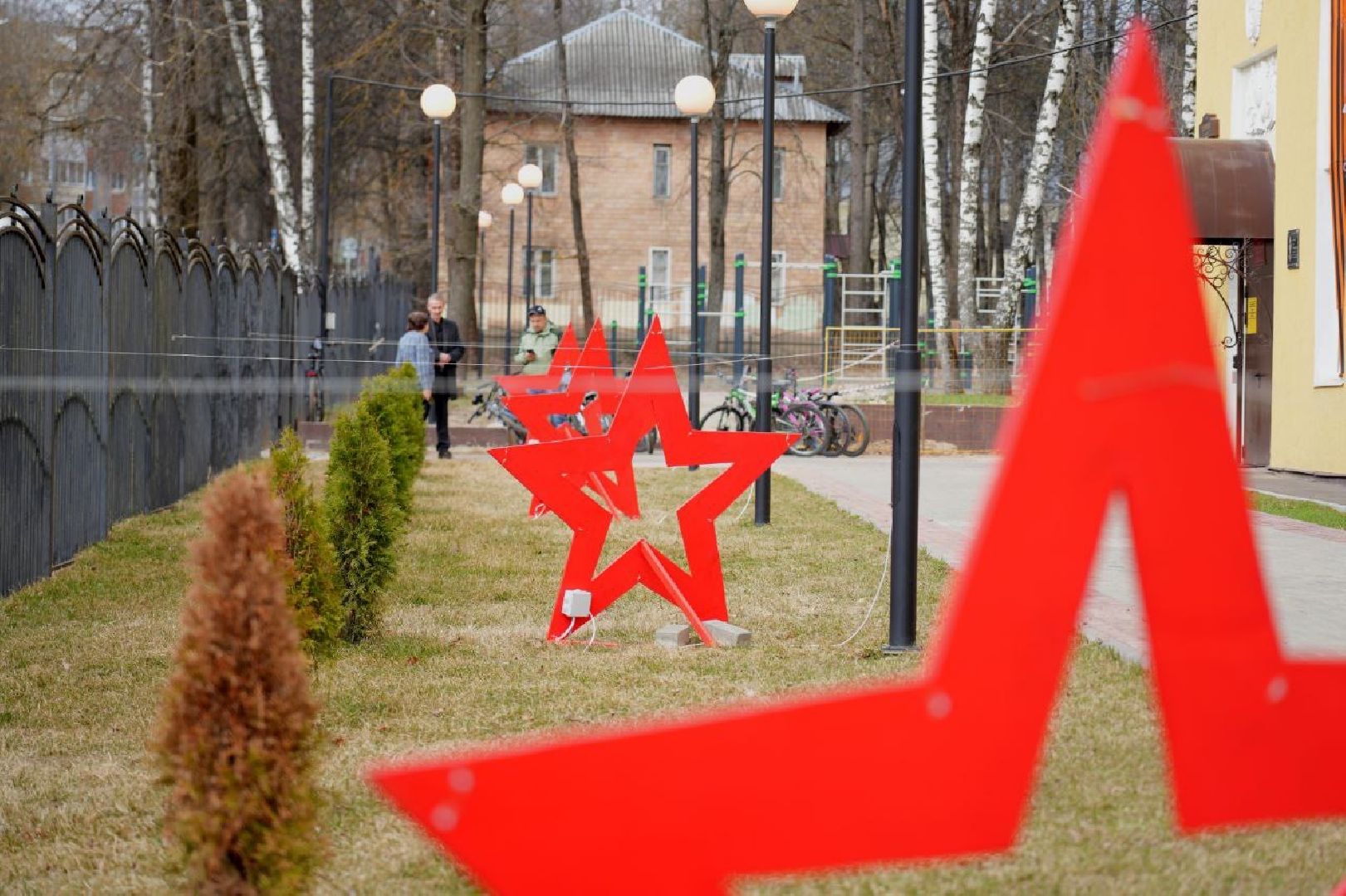 день победы, 9 мая, украшение, благоустройство, школы, образование, дети,