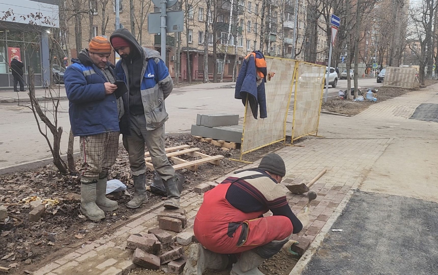 Ремонт, Обновление, Брусчатка, Асфальт,