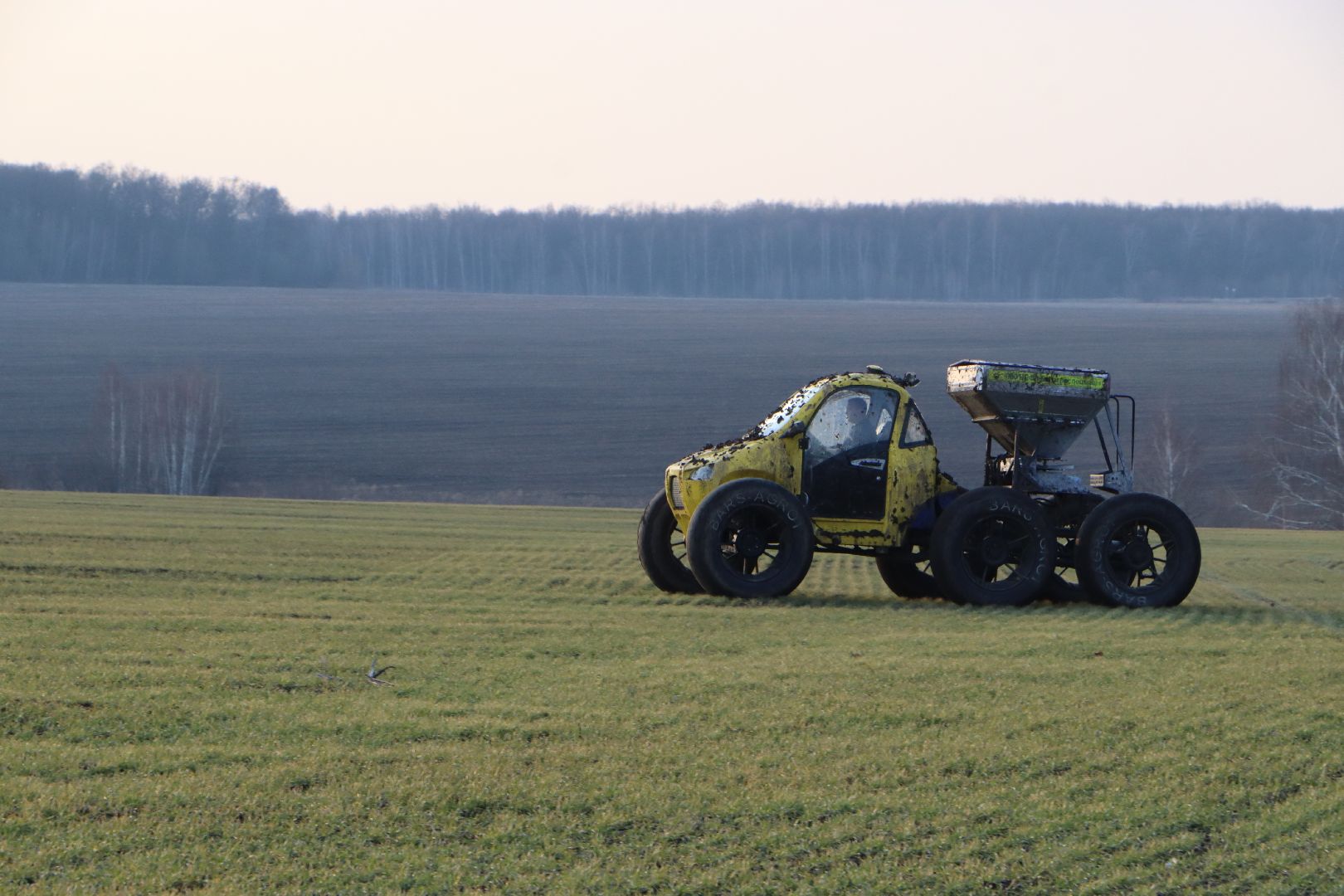 серебряные пруды, ооо сп нива, весенне-полевые работы, барс, подкормка озимых, сельское хозяйство,