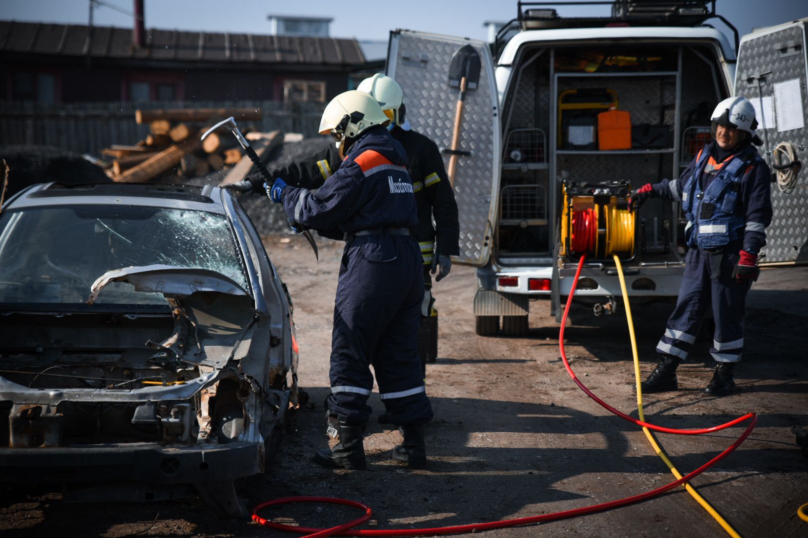 Бронницы, Спасатели, ПСЧ 343, Учения спасателей,