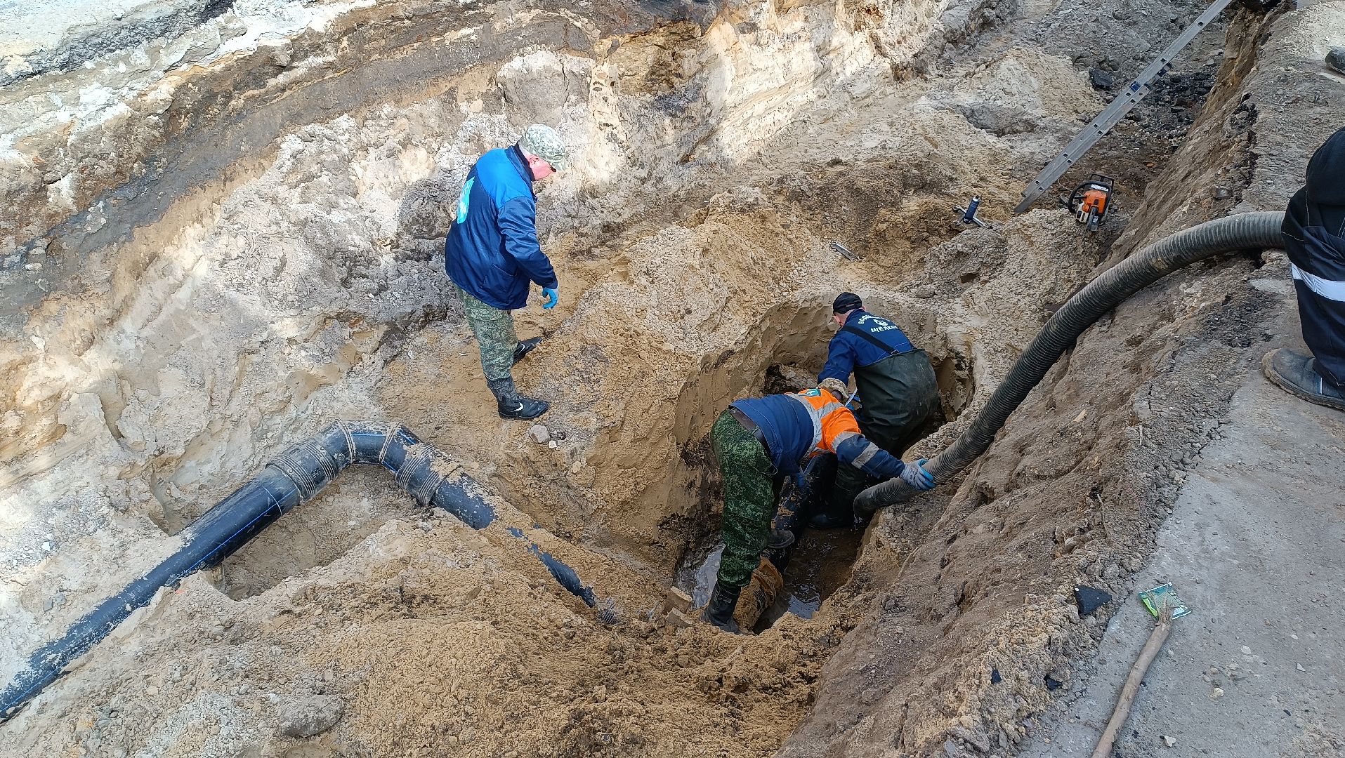 замена труб, щёлково, теплотрасса,