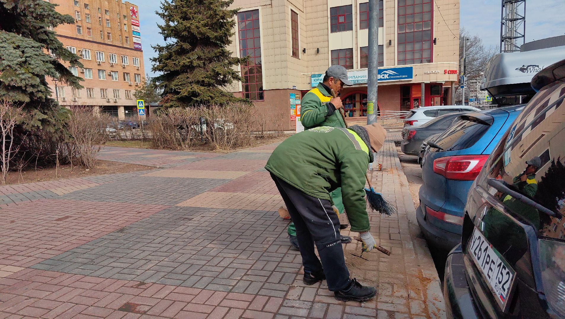 брусчатка, пешеходная зона, блок, тротуар, газон,