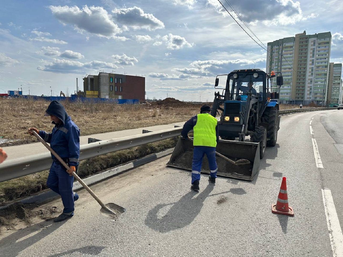 уборка улиц, домодедово,