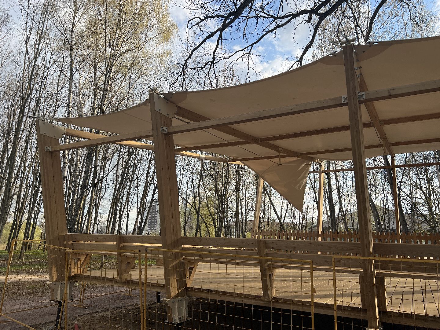 Химки, парк Толстого, благоустройство, беседка, отдых, природа