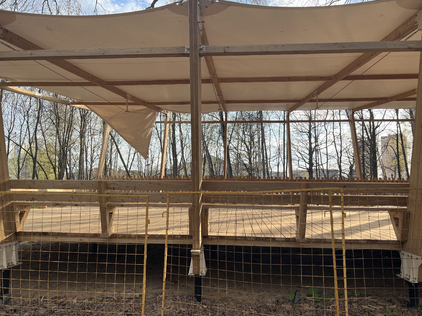 Химки, парк Толстого, благоустройство, беседка, отдых, природа